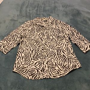 Carole Little Linen Jacket 14W